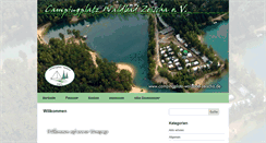 Desktop Screenshot of campingplatz-waldbad-zeischa.de