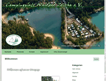 Tablet Screenshot of campingplatz-waldbad-zeischa.de
